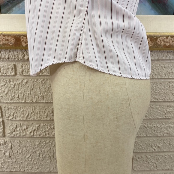 🌹From Collar To Cuff Striped Button Front Blazer Shirt - Picture 8 of 8